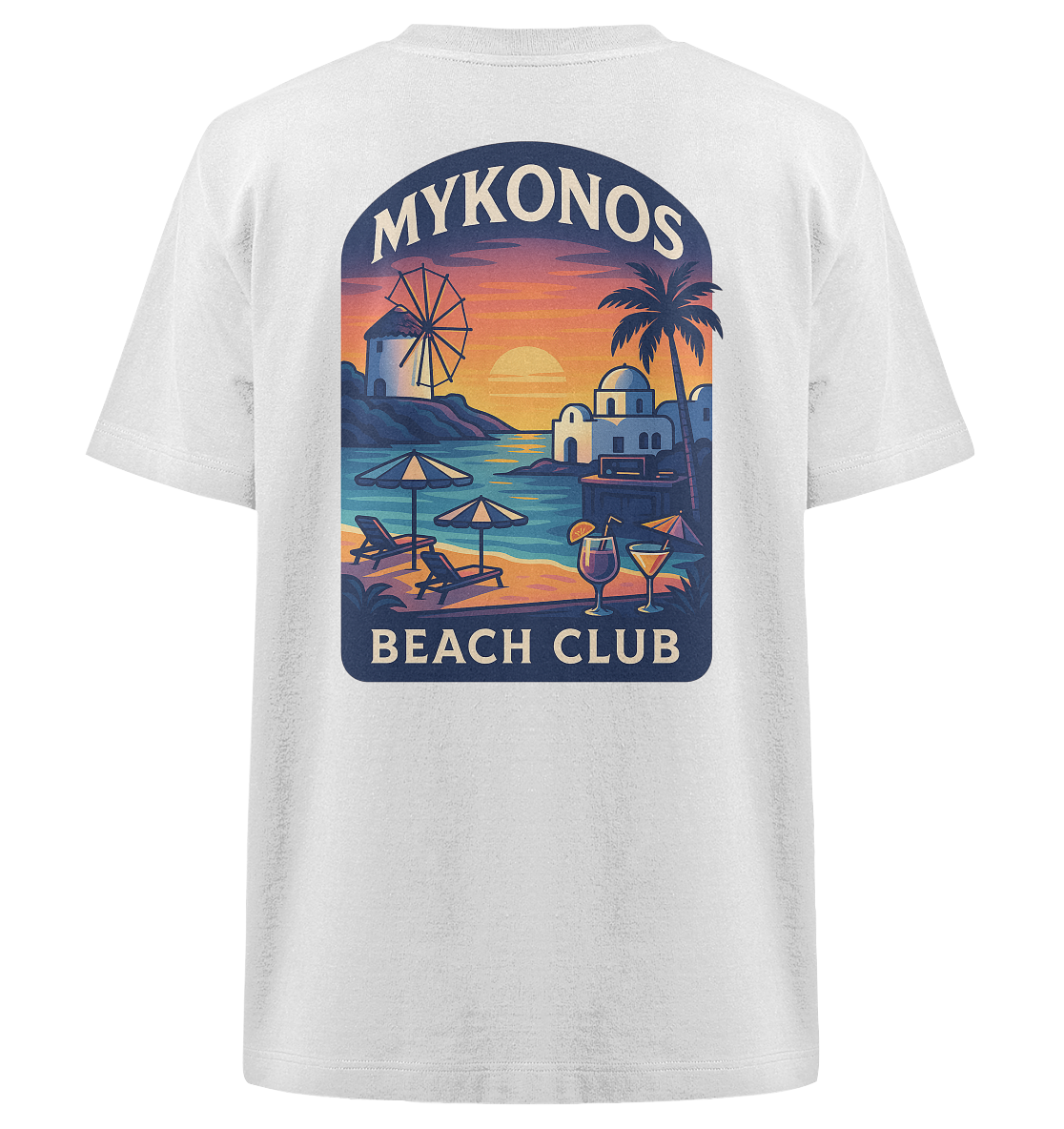 Destination Mykonos - Heavy Oversized Organic Shirt