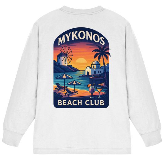 Destination Mykonos - Organic Heavy Oversized Longsleeve T-Shirt