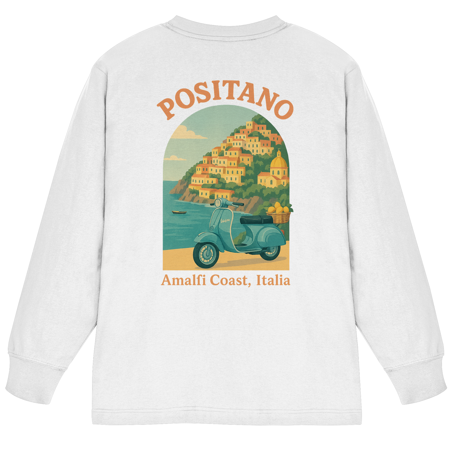Destination Positano - Organic Heavy Oversized Longsleeve T-Shirt