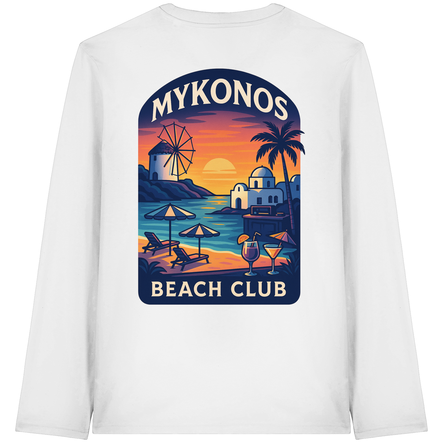 Destination Mykonos - Organic Longsleeve T-Shirt