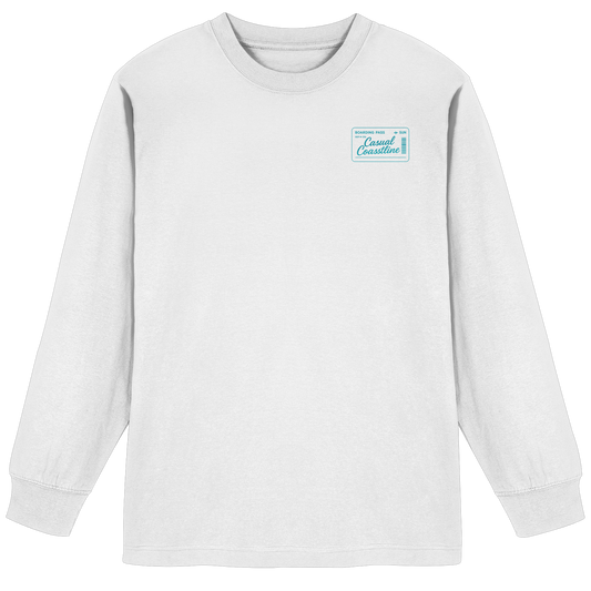 Destination Santorini - Organic Heavy Oversized Longsleeve T-Shirt